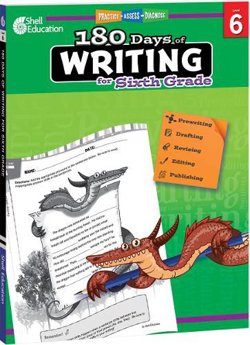 Cover image for 180 Days of Writing for Sixth Grade: Practice, Assess, Diagnose