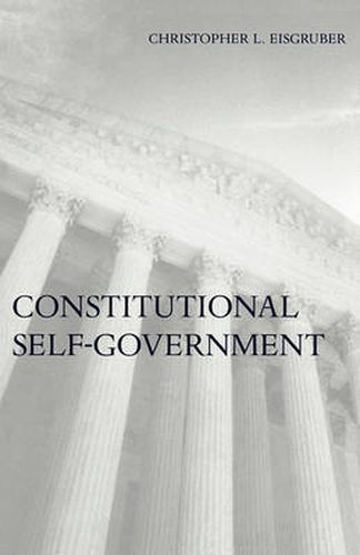 Cover image for Constitutional Self-Government