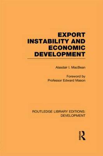 Cover image for Export Instability and Economic Development