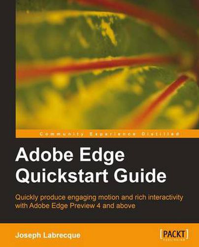 Cover image for Adobe Edge Quickstart Guide