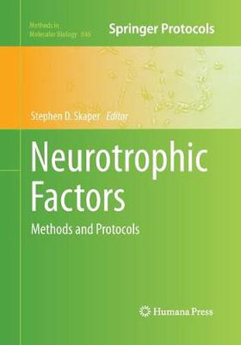 Cover image for Neurotrophic Factors: Methods and Protocols