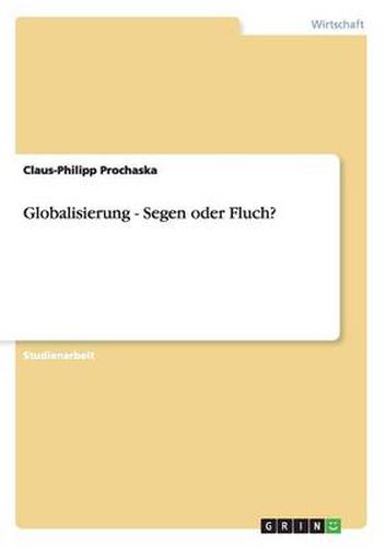 Cover image for Globalisierung - Segen oder Fluch?