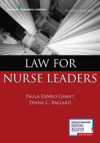 Cover image for Law for Nurse Leaders