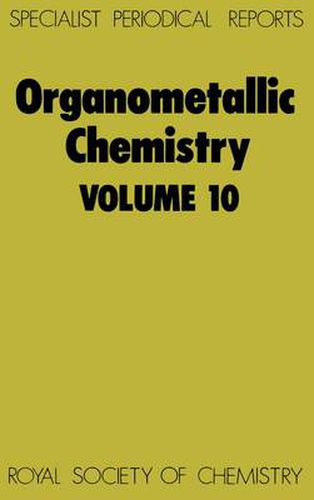 Cover image for Organometallic Chemistry: Volume 10