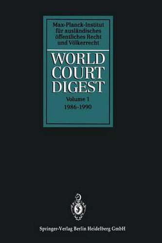 World Court Digest: Formerly Fontes Iuris Gentium