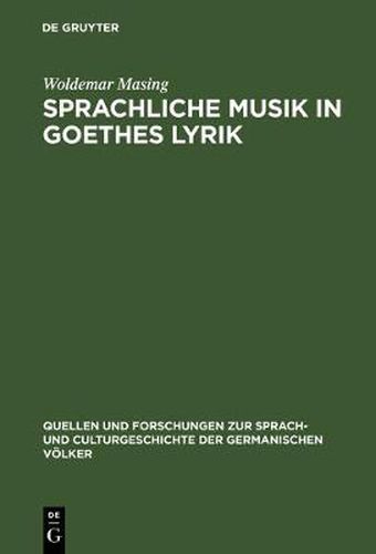 Cover image for Sprachliche Musik in Goethes Lyrik