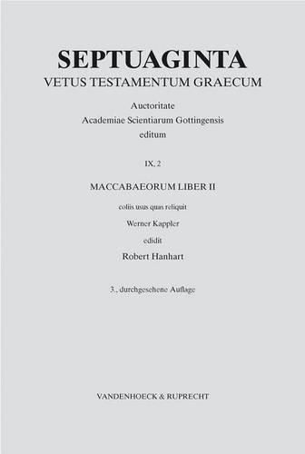 Cover image for Septuaginta: Maccabaeorum Liber II