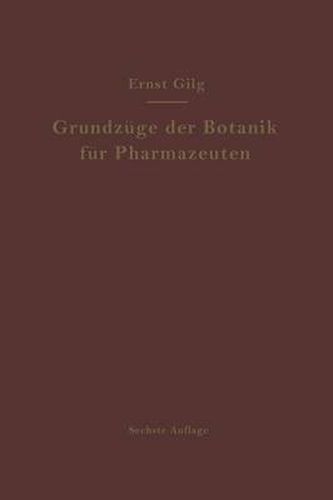 Grundzuge Der Botanik Fur Pharmazeuten