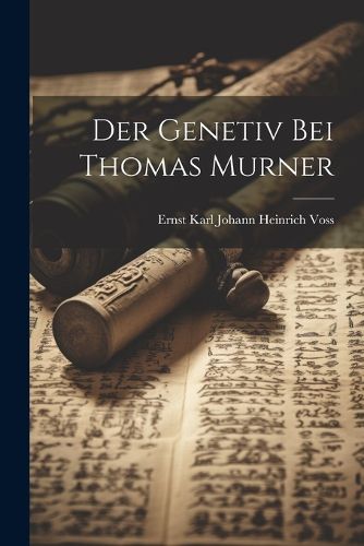 Cover image for Der Genetiv bei Thomas Murner