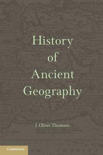 Cover image for History of Ancient Geography