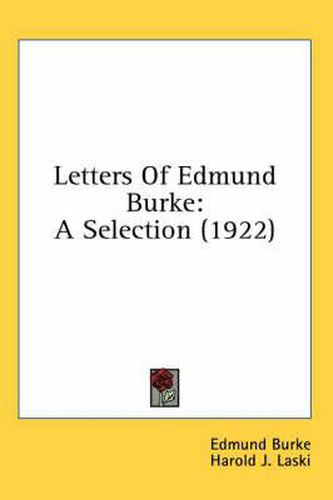Cover image for Letters of Edmund Burke: A Selection (1922)