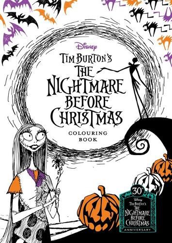 Cover image for Tim Burton's The Nightmare Before Christmas: Adult Colouring Book (Disney)