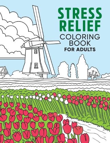 Cover image for Stress Relief Coloring Book for Adults