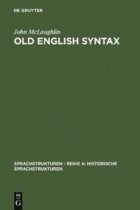 Cover image for Old English Syntax: a handbook