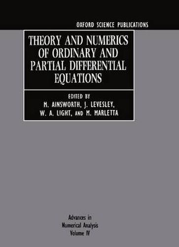 Cover image for Theory and Numerics of Ordinary and Partial Differential Equations