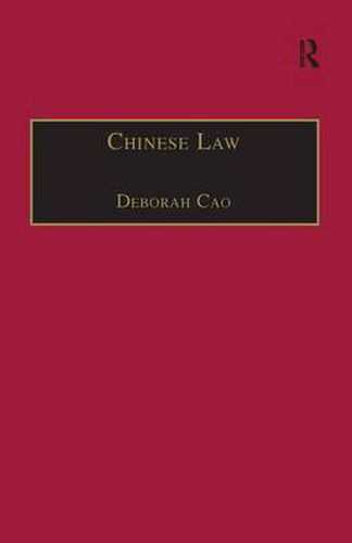 Cover image for Chinese Law: A Language Perspective