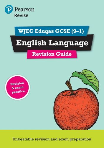 Cover image for Pearson REVISE WJEC Eduqas GCSE (9-1) in English Language Revision Guide: for home learning, 2022 and 2023 assessments and exams