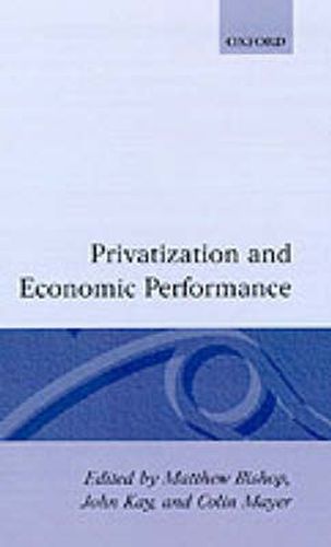 Cover image for Privatization and Economic Performance