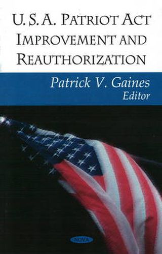 Cover image for USA Patriot Improvement Reauthorization