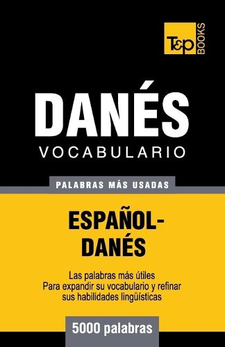 Cover image for Vocabulario espanol-danes - 5000 palabras mas usadas