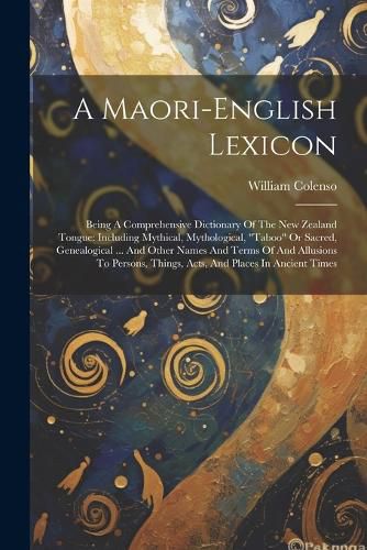 Cover image for A Maori-english Lexicon