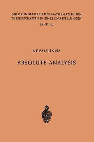 Cover image for Absolute Analysis