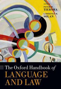 Cover image for The Oxford Handbook of Language and Law