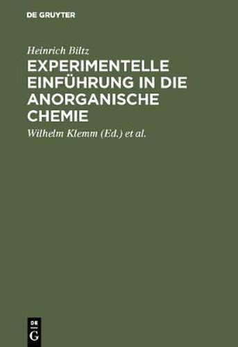 Experimentelle Einfuhrung in die anorganische Chemie