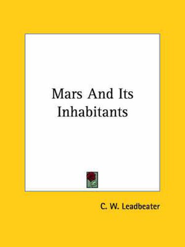 Cover image for Mars and Its Inhabitants