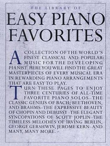 Cover image for The Library Of Easy Piano Favorites
