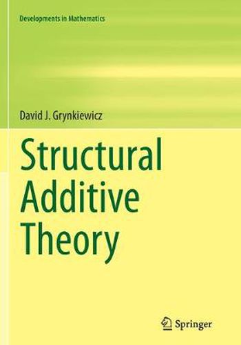 Cover image for Structural Additive Theory