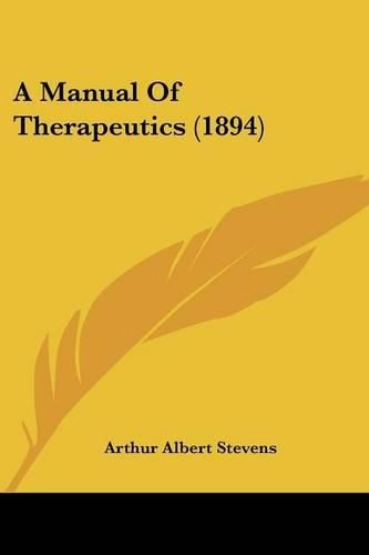 A Manual of Therapeutics (1894)