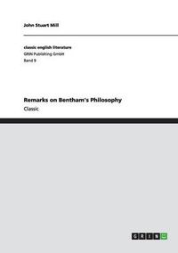 Cover image for Remarks on Bentham's Philosophy