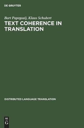 Cover image for Text Coherence in Translation