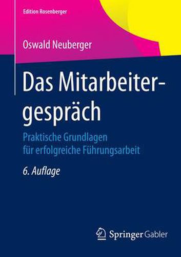 Cover image for Das Mitarbeitergesprach: Praktische Grundlagen fur erfolgreiche Fuhrungsarbeit