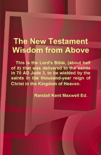 Cover image for The New Testament; Wisdom from Above