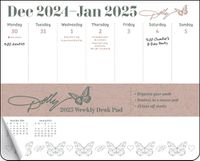 Cover image for Dolly Parton 2025 Weekly Desk Pad Calendar