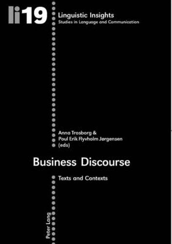 Cover image for Business Discourse: Texts and Contexts