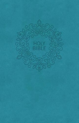 Cover image for NKJV, Value Thinline Bible, Large Print, Leathersoft, Blue, Red Letter, Comfort Print: Holy Bible, New King James Version