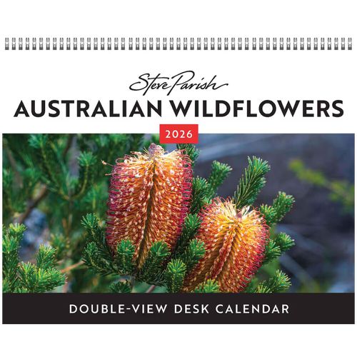 Cover image for Australian Wildflowers - Steve Parish 2026 Double View Desk Easel Calendar