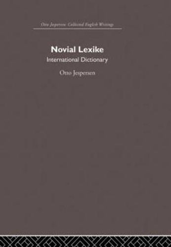 Cover image for Novial Lexike