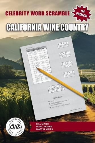 Cover image for Celebrity Word Scramble California Wine Country