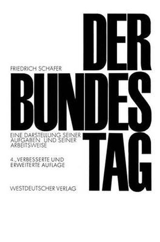 Cover image for Der Bundestag