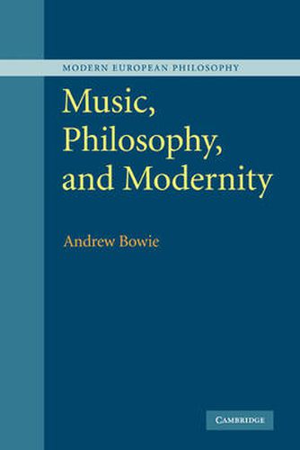 Cover image for Music, Philosophy, and Modernity