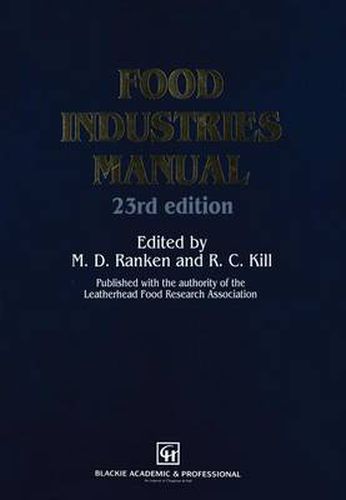 Cover image for Food Industries Manual