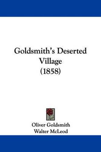 Cover image for Goldsmith's Deserted Village (1858)
