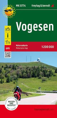 Cover image for Vogesen, Motorcycle map 1:200.000