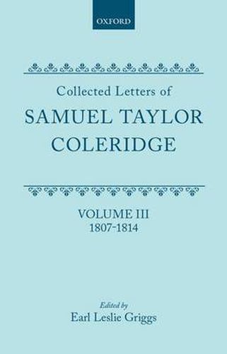 Cover image for Collected Letters: Volume 3: 1807-1814
