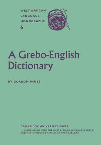 Cover image for A Grebo-English Dictionary