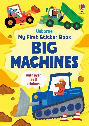 Cover image for My First Sticker Book Big Machines